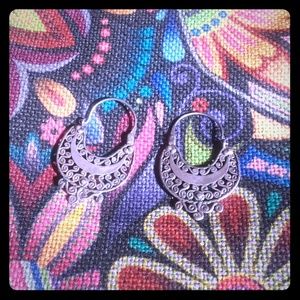 SOLD  Silver Hoops  Earrings